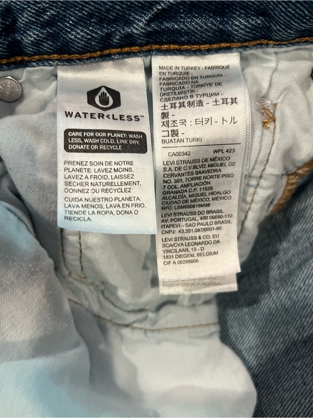 Levi’s 501 Original Cropped Jeans W27 L26 Medium Wash Excellent Condition - Picture 7 of 13